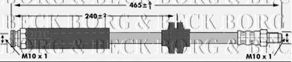 Тормозной шланг BORG & BECK BBH6951