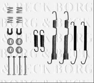Комплектующие, колодки дискового тормоза BORG & BECK BBK6246