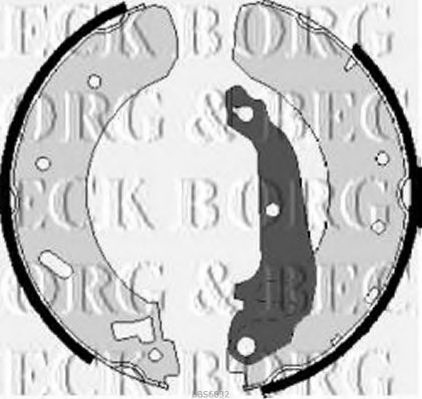 Комплект тормозных колодок BORG & BECK BBS6032