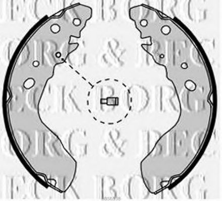 Комплект тормозных колодок BORG & BECK BBS6338