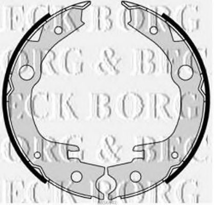 Комплект тормозных колодок BORG & BECK BBS6342