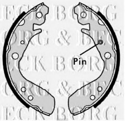 Комплект тормозных колодок BORG & BECK BBS6353