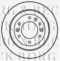 Тормозной диск BORG & BECK BBD4658