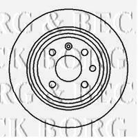 Тормозной диск BORG & BECK BBD4961
