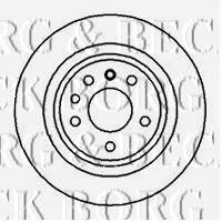 Тормозной диск BORG & BECK BBD5057