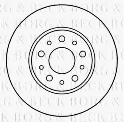 Тормозной диск BORG & BECK BBD5312