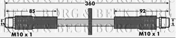 Тормозной шланг BORG & BECK BBH6920