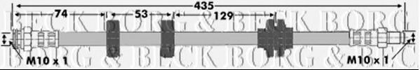 Тормозной шланг BORG & BECK BBH6948