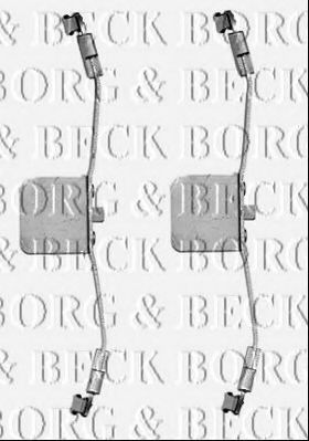 Комплектующие, колодки дискового тормоза BORG & BECK BBK1239