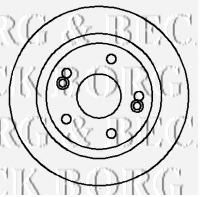 Тормозной диск BORG & BECK BBD4298