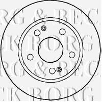 Тормозной диск BORG & BECK BBD4591