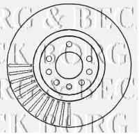Тормозной диск BORG & BECK BBD4631