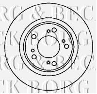 Тормозной диск BORG & BECK BBD5129