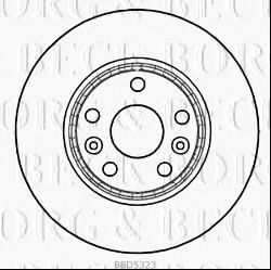 Тормозной диск BORG & BECK BBD5323