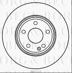 Тормозной диск BORG & BECK BBD5325