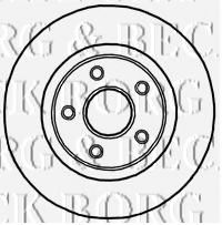 Тормозной диск BORG & BECK BBD5908S