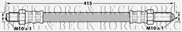 Тормозной шланг BORG & BECK BBH7024