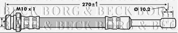 Тормозной шланг BORG & BECK BBH7057