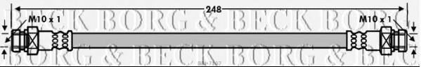 Тормозной шланг BORG & BECK BBH7107