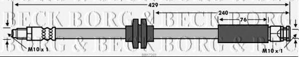 Тормозной шланг BORG & BECK BBH7569