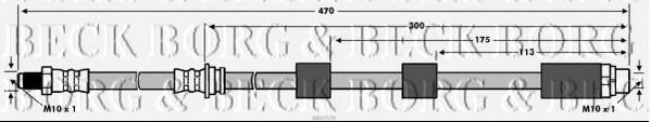 Тормозной шланг BORG & BECK BBH7576