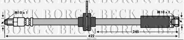 Тормозной шланг BORG & BECK BBH7588