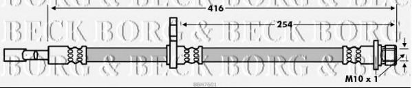 Тормозной шланг BORG & BECK BBH7601