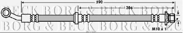 Тормозной шланг BORG & BECK BBH7604