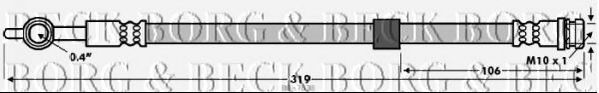 Тормозной шланг BORG & BECK BBH7638