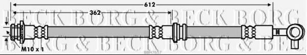 Тормозной шланг BORG & BECK BBH7657