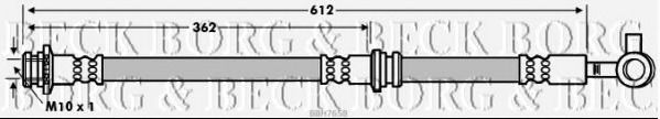 Тормозной шланг BORG & BECK BBH7658