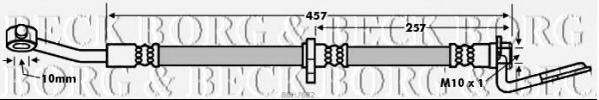 Тормозной шланг BORG & BECK BBH7682