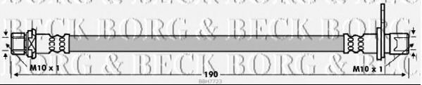 Тормозной шланг BORG & BECK BBH7723