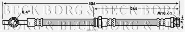 Тормозной шланг BORG & BECK BBH7793
