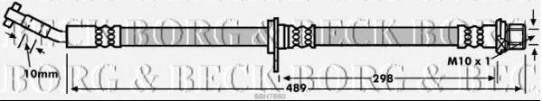 Тормозной шланг BORG & BECK BBH7880
