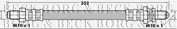 Тормозной шланг BORG & BECK BBH6158