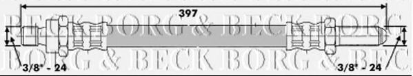Тормозной шланг BORG & BECK BBH6246