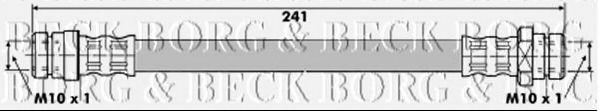 Тормозной шланг BORG & BECK BBH6252