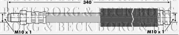 Тормозной шланг BORG & BECK BBH6716