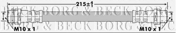 Тормозной шланг BORG & BECK BBH6723