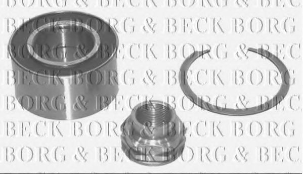 Комплект подшипника ступицы колеса BORG & BECK BWK390