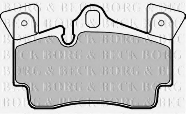 Комплект тормозных колодок, дисковый тормоз BORG & BECK BBP2352