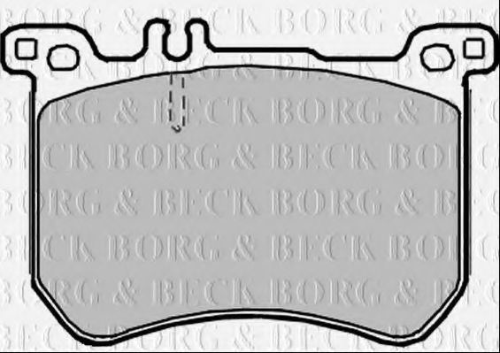 Комплект тормозных колодок, дисковый тормоз BORG & BECK BBP2378