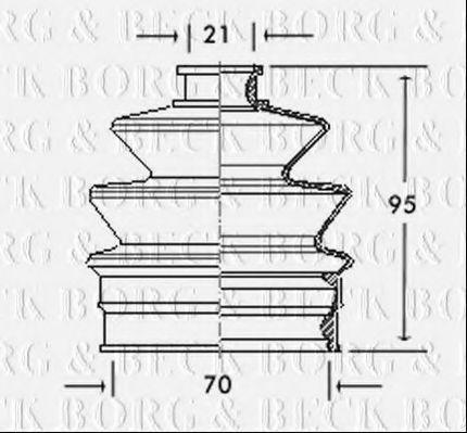 Пыльник, приводной вал FAI AutoParts BK566