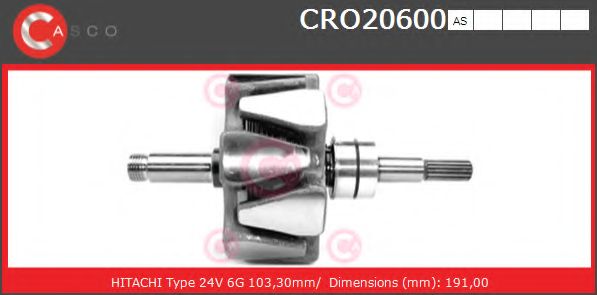 Ротор, генератор CASCO CRO20600AS