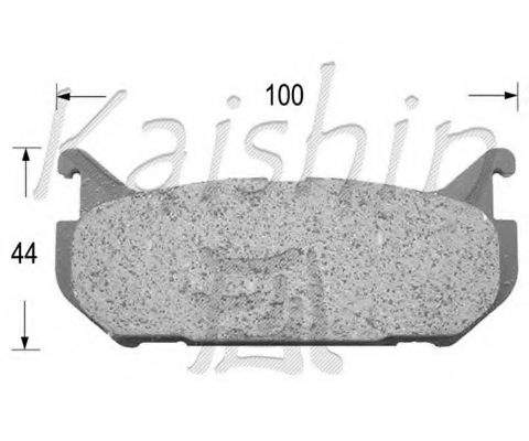 Комплект тормозных колодок, дисковый тормоз KAISHIN FK3083
