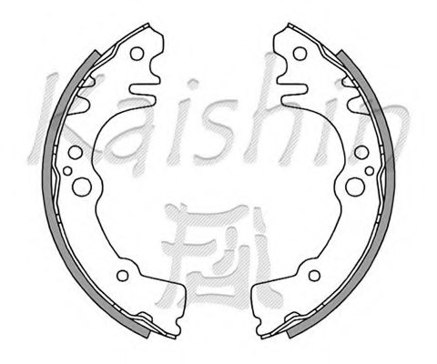 Комплект тормозных колодок KAISHIN K0040