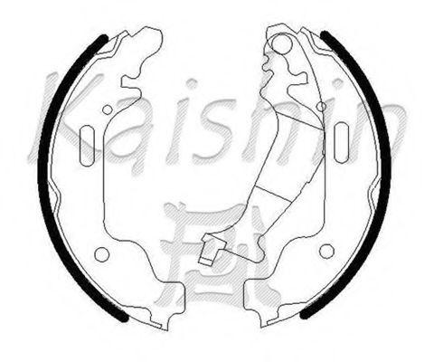 Комплект тормозных колодок KAISHIN K10006