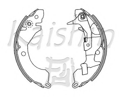 Комплект тормозных колодок KAISHIN K6674
