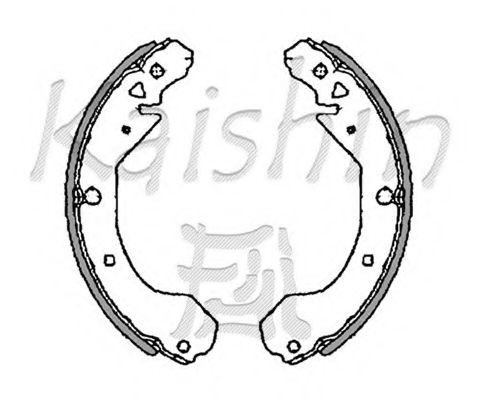 Комплект тормозных колодок KAISHIN K7903